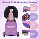 Flashing Wheel Ride-On Car with Front Light and Music Speaker for All Environments