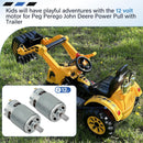12V Motor Upgrade for Children's Ride-On Vehicles, Set of 2 | Gearbox Compatible with Po