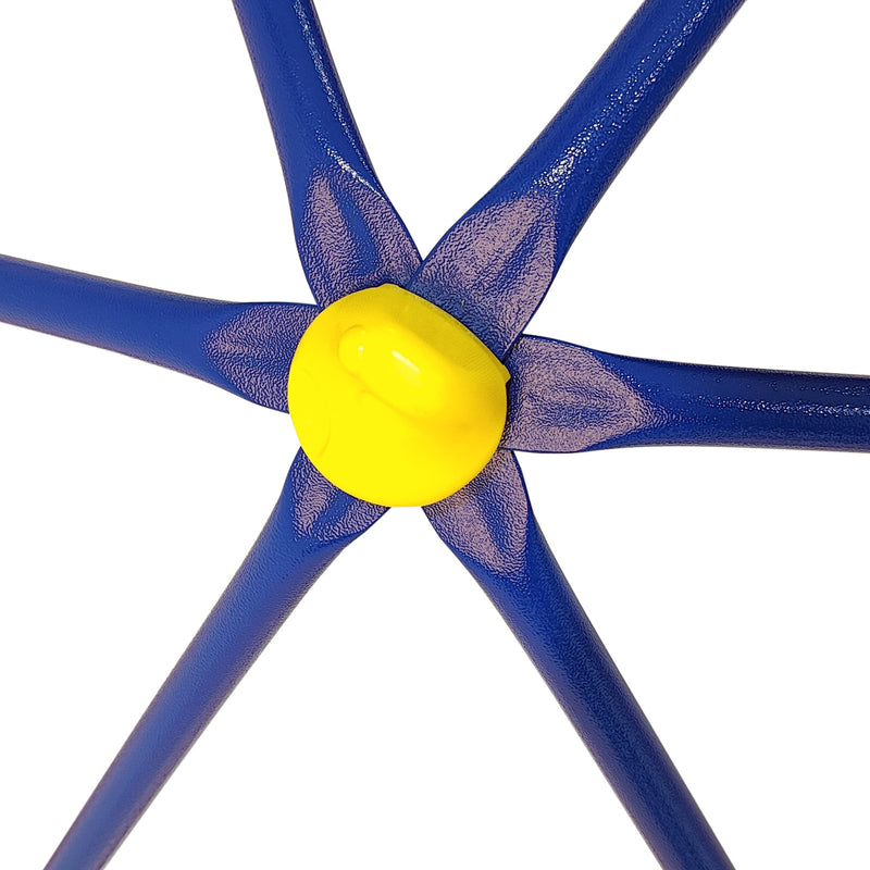 6ft Dome Climber with 1.2m Slide and Blue Climbing Stones for Ages 3+