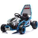 24V Kids Drift Go Kart with 400W Power, Roll Cage, Safety Harness, and Bluetooth Music System