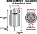High-Speed Motor Set for Kids' Power Wheels - 12V, 18V, 20V, 24V