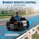 12V Kids Police Car Ride-On Toy with Remote Control