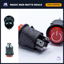 Set of 2 Electric Car Power Switches for Kids - One-Button Start Ride-On Accessories