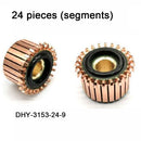 Copper Motor Commutator with 24P Hook Design, Dimensions 25.5 x 9 x 17(18.8) mm