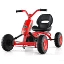 Kids 4-Wheel Pedal Go Kart with Steering Handle for Toddlers