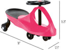 Lil' Rider Hot Pink Wiggle Car for Kids 3 and Older