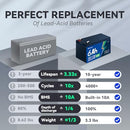 24V 6Ah LiFePO4 Battery with Integrated 6A BMS, Rechargeable for Over 2000 Deep Cycles