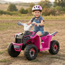 6V Electric ATV Ride-On with Detachable Trailer for Kids 3 Years and Up