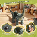 Dinosaur Ride On Toy Cars for Kids,Twinkoo Realistic Brachiosaurus Push Car with