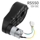 12V RS550 High-Speed DC Gearbox Motor for Ride-On Cars with 12mm Shaft Hole