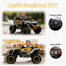 12V Dual-Seater White Ride-On UTV for Kids with Remote Control