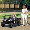 24V Electric 2-Seater Black Ride-On Dump Truck with Remote Control