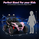 24V 2WD Metal Frame Kids 2-Seater Ride-On UTV Car with Remote Control