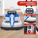 360° Electric Kids Bumper Car with Full Rubber Protection and Central Control Wheel