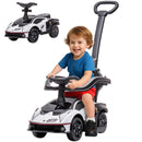Lamborghini White 2-in-1 Ride-On Push Car for Kids Aged 1-3 Years