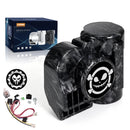 High-Performance 12V 150dB Snail Train Air Horn Kit for Motorcycles, Cars, and Trucks - Grey