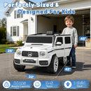Electric G Wagon Ride-On Car for Kids with 12V Remote Control, 3 Speeds, Music & LED Lights