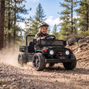 Toyota FJ45 Pick Up Electric Ride-On Truck for Kids, 24V, Black