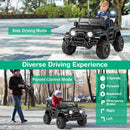 12V Children’s Ride-On Truck with Remote Control, Treaded Tires, 3 Speed Settings and LED Lights
