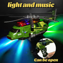 Army Helicopter Toy for Kids Aged 3-7 with Lights