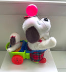 Retro Bobby's Family Battery-Powered Plaid Dog Balloon Puppy Cart with Box