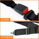 4-Point Safety Harness Set for Go Karts, UTVs, ATVs, and Racing - Black