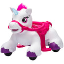 12V Electric Horse Toy with Carrot Accessory, Comb, and Animal Sounds