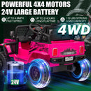 24V Electric 2-Seater Ride-On Car for Kids with Remote Control, 4X4 Motor, 3 Speeds