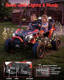24V Electric Ride-On Car for Kids - 800W Remote Control Toddler Vehicle - Red Duo