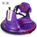 Electric Purple Bumper Car for Kids with Remote Control