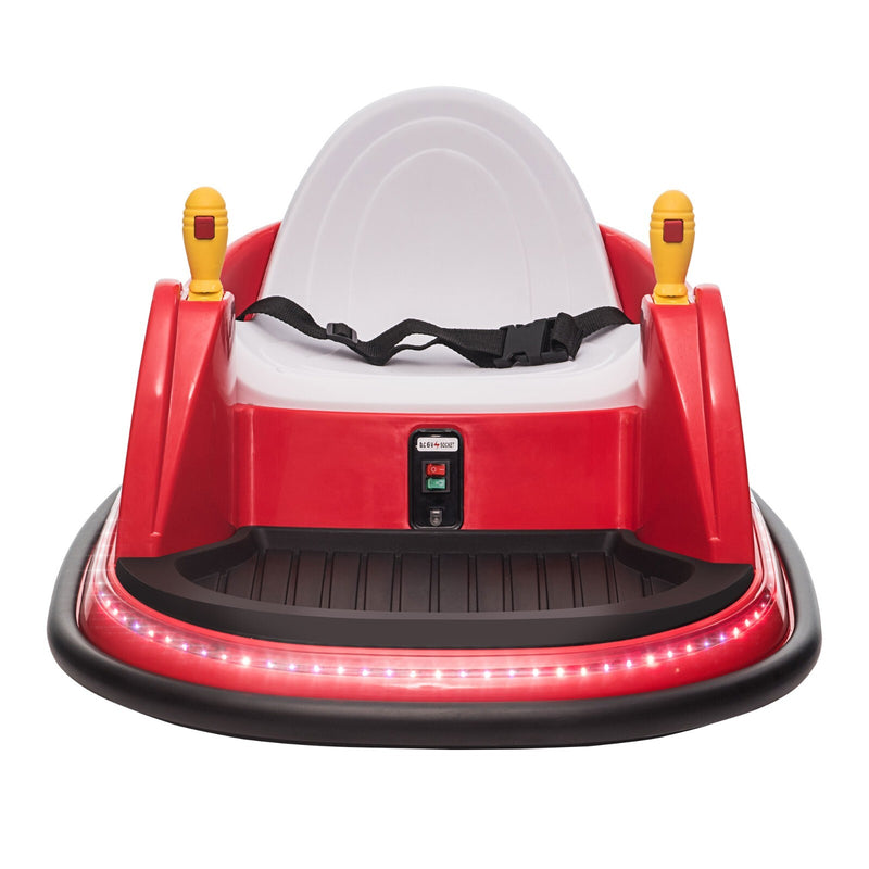 6V Remote Control Ride-On Bumper Car for Toddlers with Flashing Lights