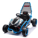 24V 400W Children's Electric Drift Go-Kart with Roll Cage, Safety Harness, and Bluetooth