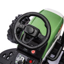24V Battery-Powered Ride-On Tractor with Trailer, Remote Control, LED Lighting, and MP3 Player