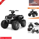 Black 12V Electric Kids ATV Ride-On Car with LED Lights and Music for Boys and Girls