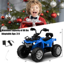 12V Electric Blue ATV Quad for Kids with MP3 and Dual Speed Options