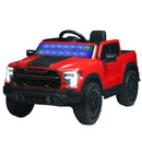 Red 12V Ride-On Car for Kids with Remote Control and 4-Wheel Shock Absorption, Ideal for Ages 3-6