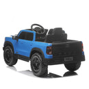 Blue 12V Remote Control Ride-On Car for Kids Ages 3-6 with 4-Wheel Shock Absorption