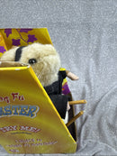 2001 Gemmy Vintage Kung Fu Dancing Hamster with Nunchucks in Black Gi