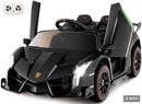 12V 4WD Electric Powered Ride-On Car for Kids - Licensed Lamborghini Veneno with 2 Seats