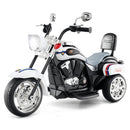 White Harley Davidson 6V Electric Ride-On Motorcycle for Kids