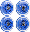 Wiggle Car Wheel Replacement Set - 2 Front & 2 Rear Polyurethane Wheels, ABEC-9