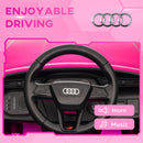 12V Pink Audi Q8 e-tron Sportback Ride-On Car with Remote Control and Suspension for Kids