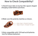 12V Square Plug Battery Charger for Ride-On Toys Class 2 Power Unit LKC-120100-E