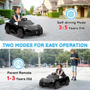 Maserati 12V Electric Ride-On Car for Kids in Black