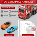 Fire Truck Playset with Collapsible Race Track & 12 Diecast Vehicles for Children