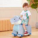 Blue 6V Electric Ride-On Animal for Kids with Music