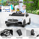 12V Children’s Electric Ride-On Car with Remote Control, Rocking Feature, Transport Wheels, Lights, and Music