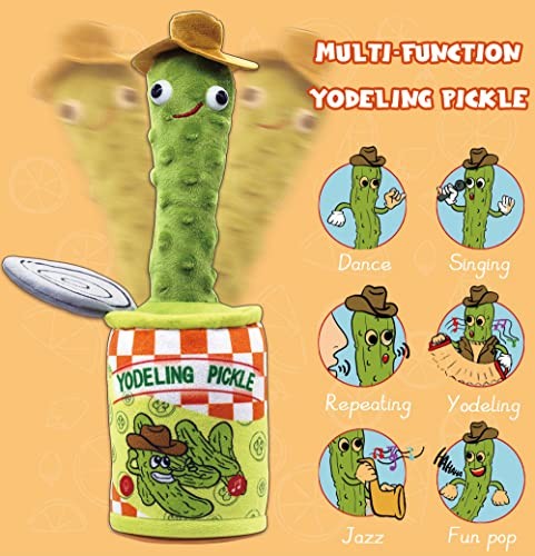 Yodeling Pickle Talking Toy That Repeats and Sings