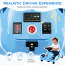 12V Electric Go Kart Ride-On Toy Car with Cleaning Fun & Remote Control - Blue