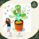 Interactive Dancing Cactus Plush Toy with 120 Songs and Voice Repetition for Kids